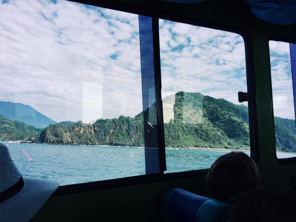 View from the Gili Trawangan ferry. 